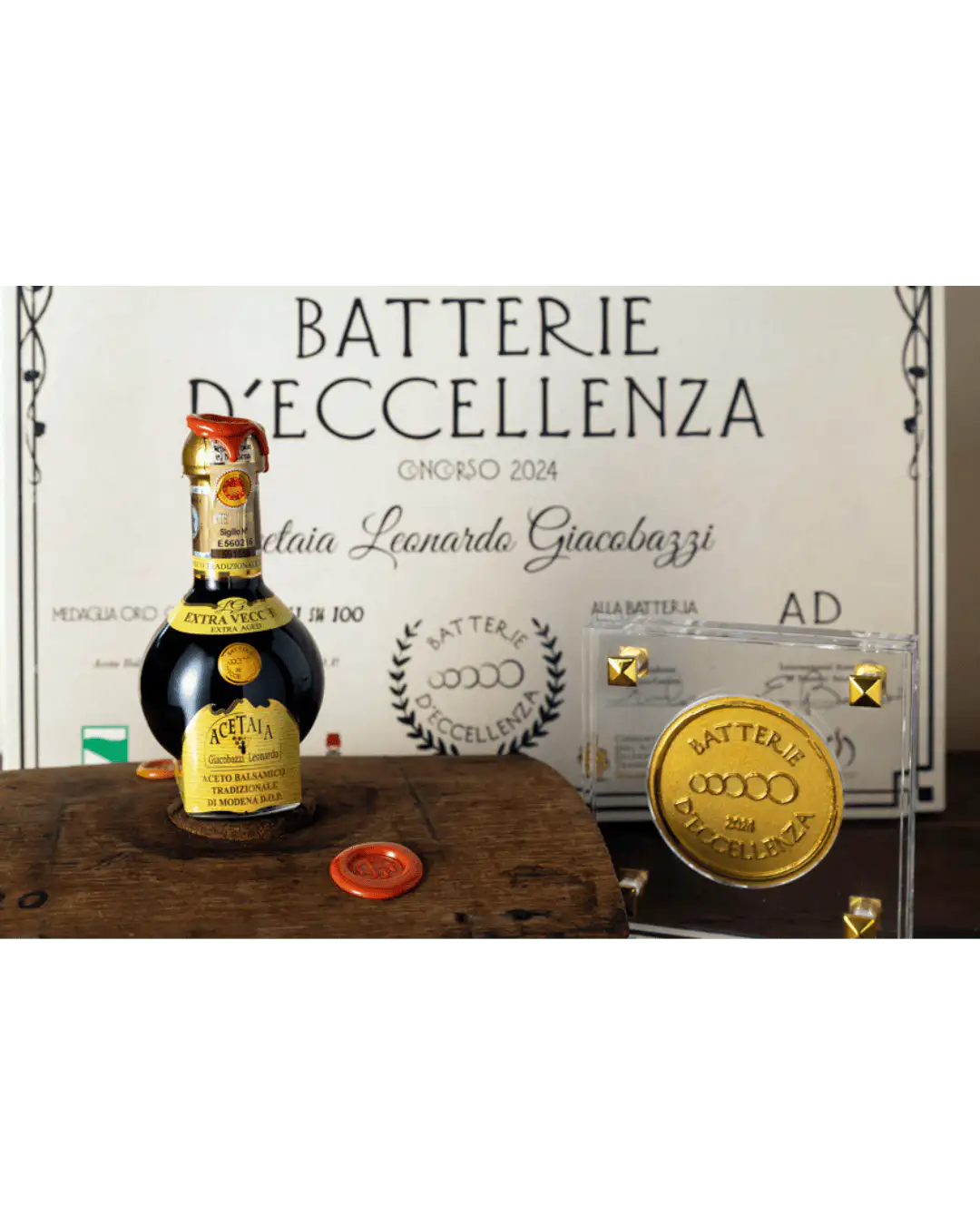 Aceto Balsamico Tradizionale di Modena DOP “Extra Vecchio” Batteria d’Eccellenza AD