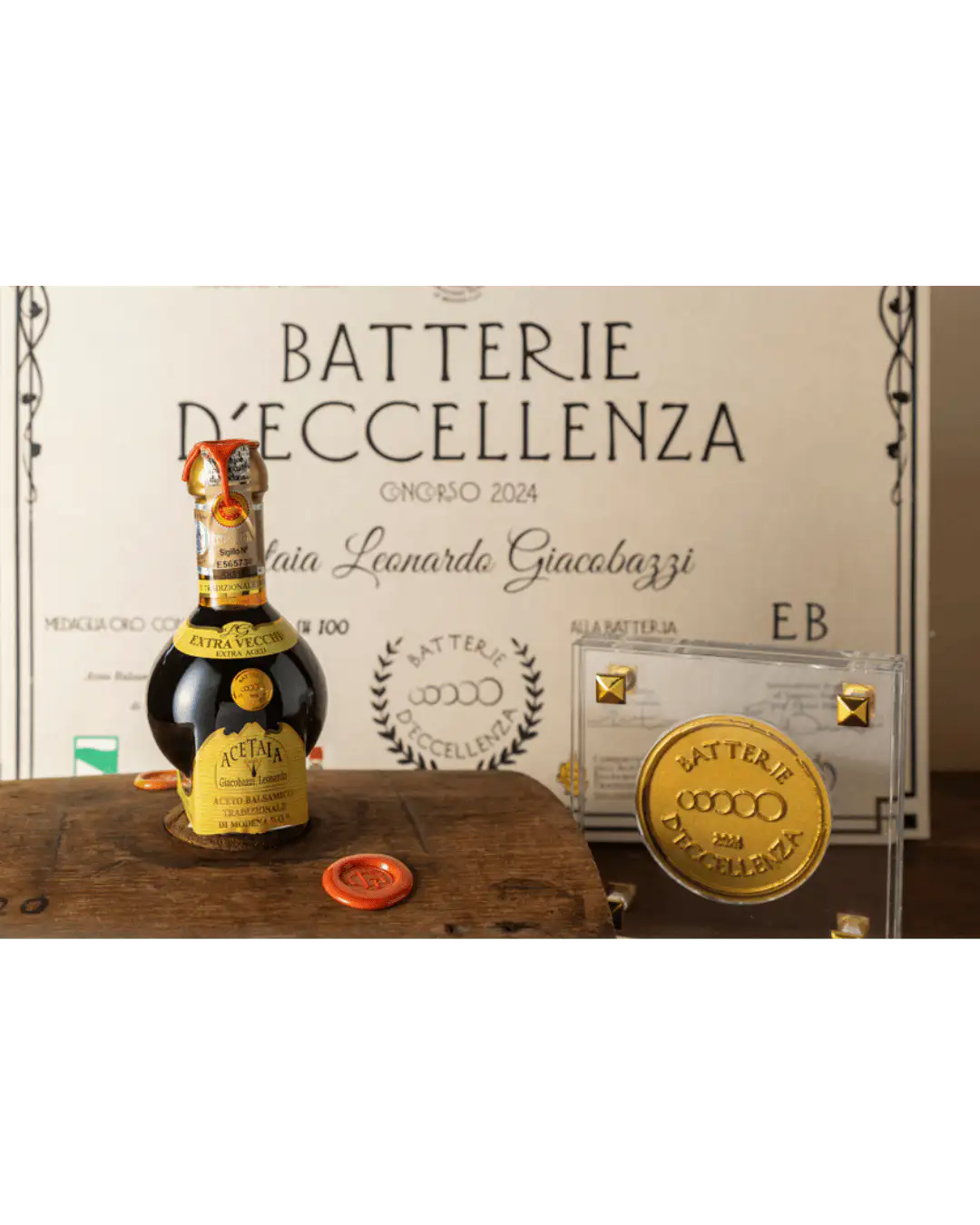 Aceto Balsamico Tradizionale di Modena DOP “Extra Vecchio” Batteria d’Eccellenza EB